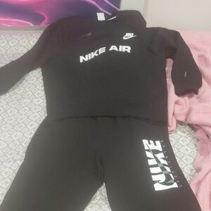 Nike Air Black Hoodie and Joggers Set